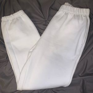 Stylish white joggers